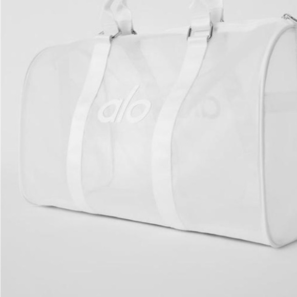 ALO Yoga White mesh duffle! NWT! - Picture 5 of 7